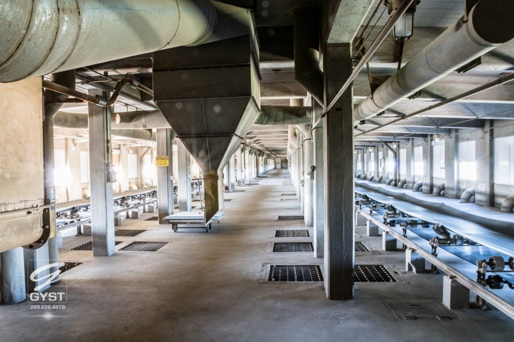 Inside the Robin Hood mill in Port Colborne