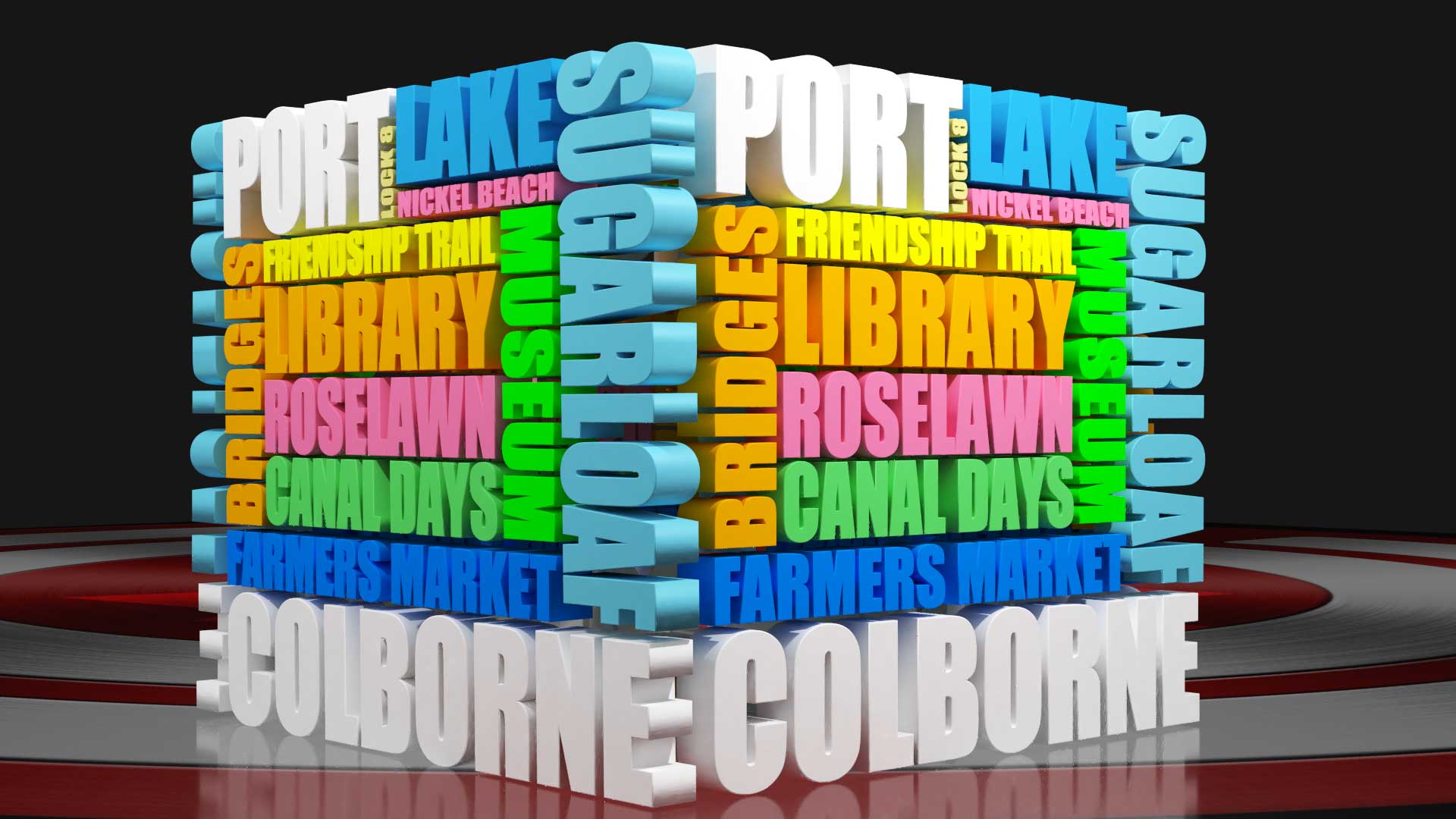 Port Colborne word cube