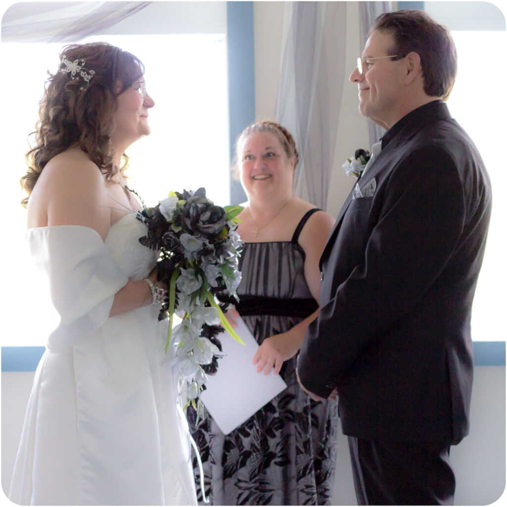 With officiant