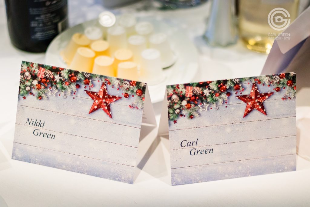 Custom place cards for event guests