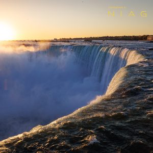 photo of sunrise at Niagara Falls