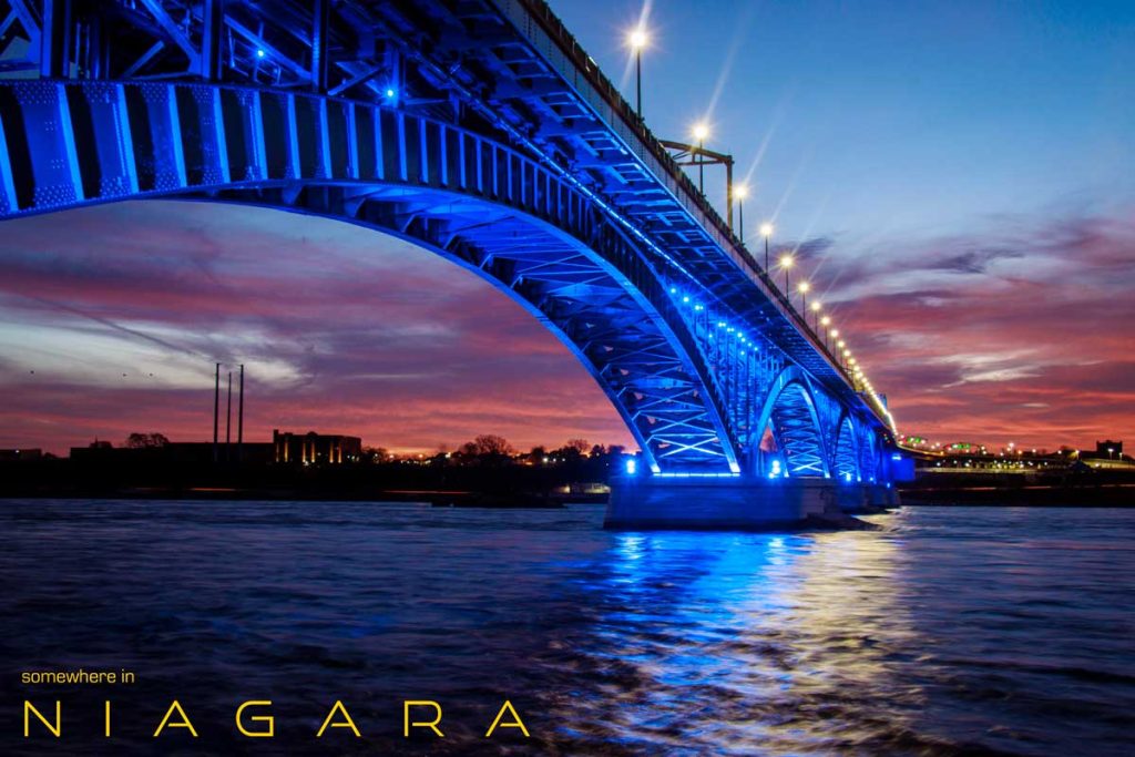 Peace Bridge at Sunrise
