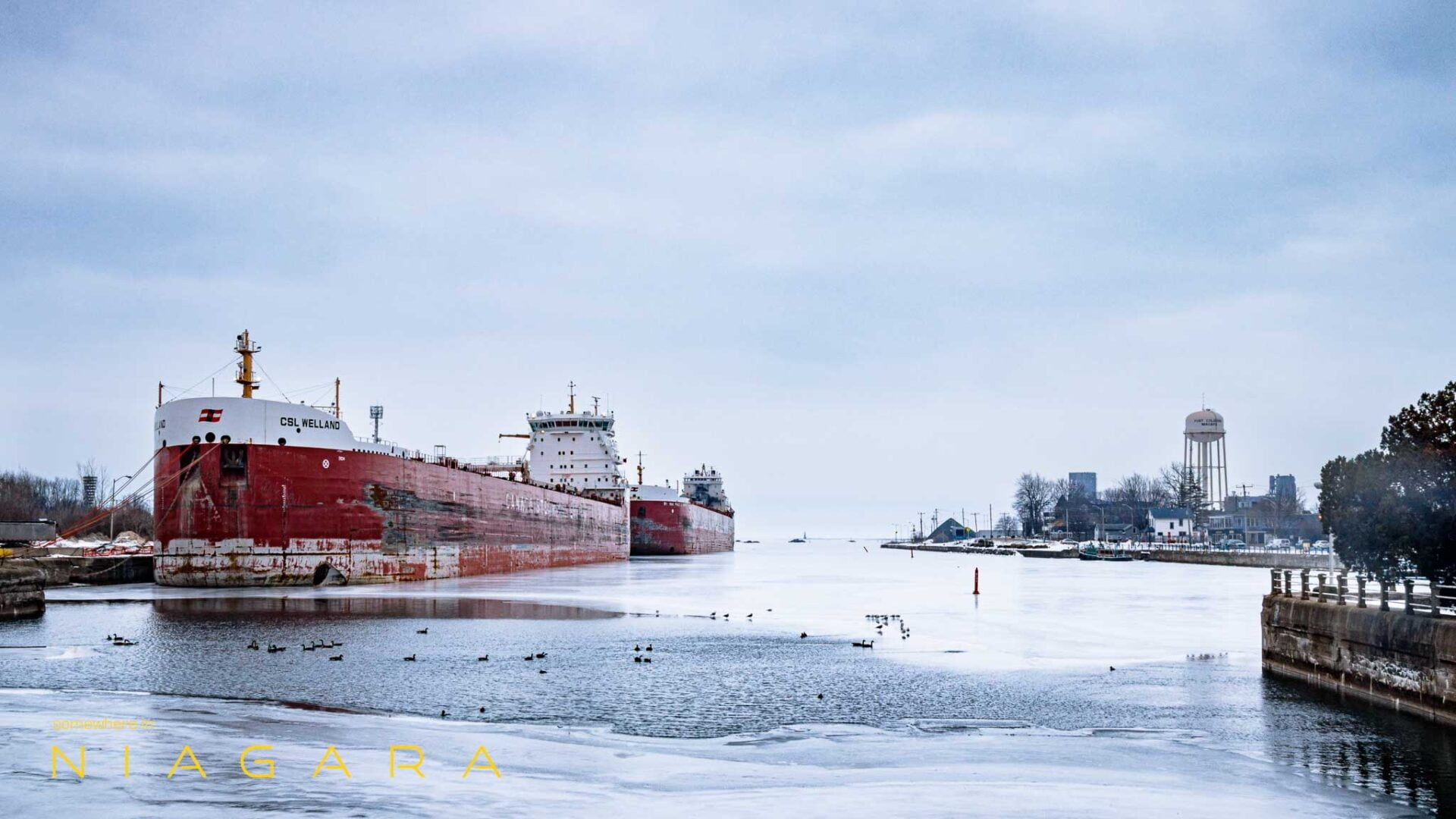 Winter in the Welland Canal, Port Colborne