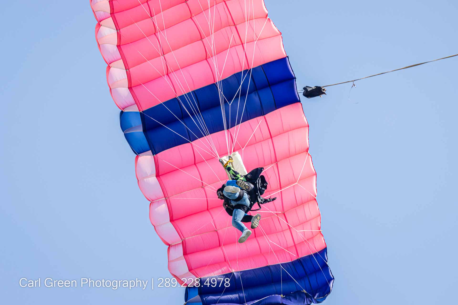 tandem jump over the Niagara Skydive Centre at Dorothy Rungeling Airport