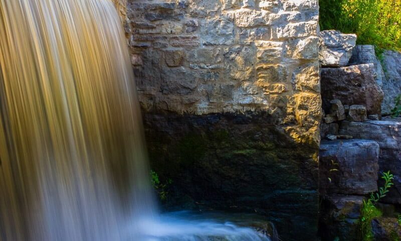 Ancaster Mill waterfall