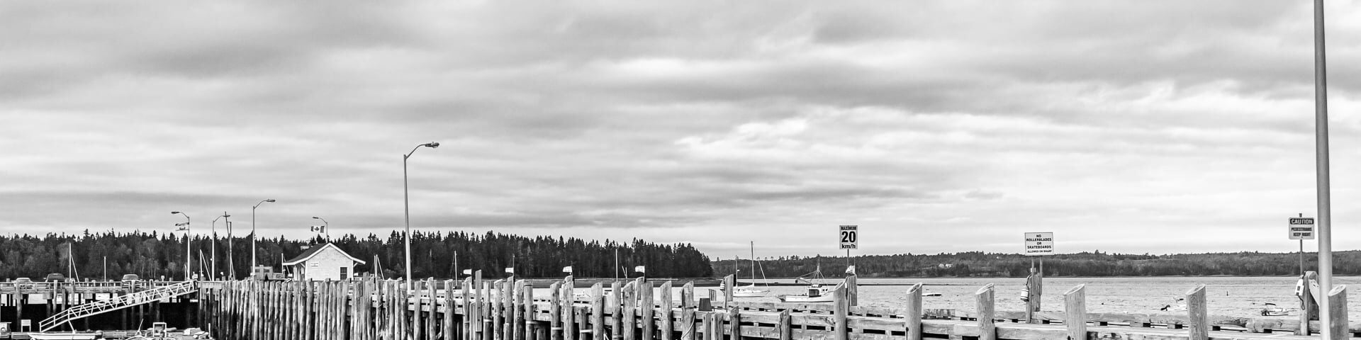 The harbour docks, St. Andrews, New Brunswick, Canada.