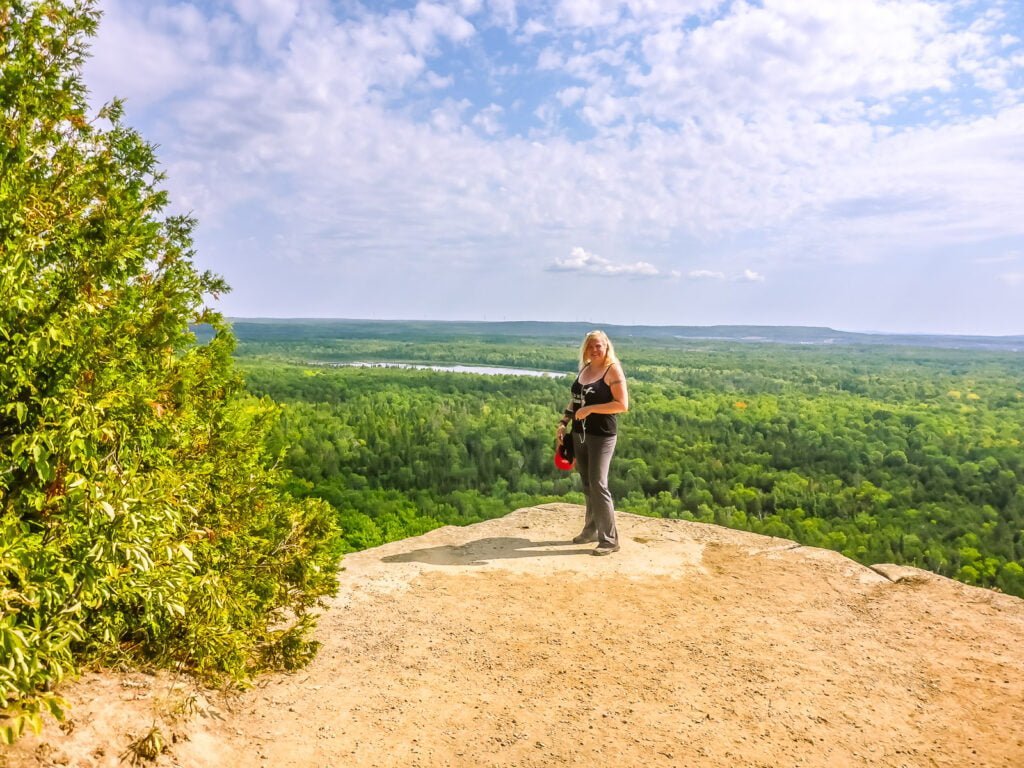 Cliff edge looking over Georgian Bay forests