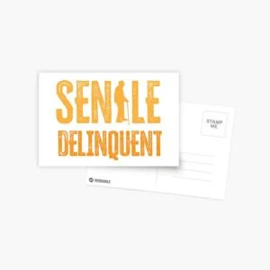Senile Delinquent postcards