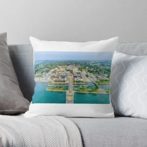 Bridge 21 Port Colborne throw pillow