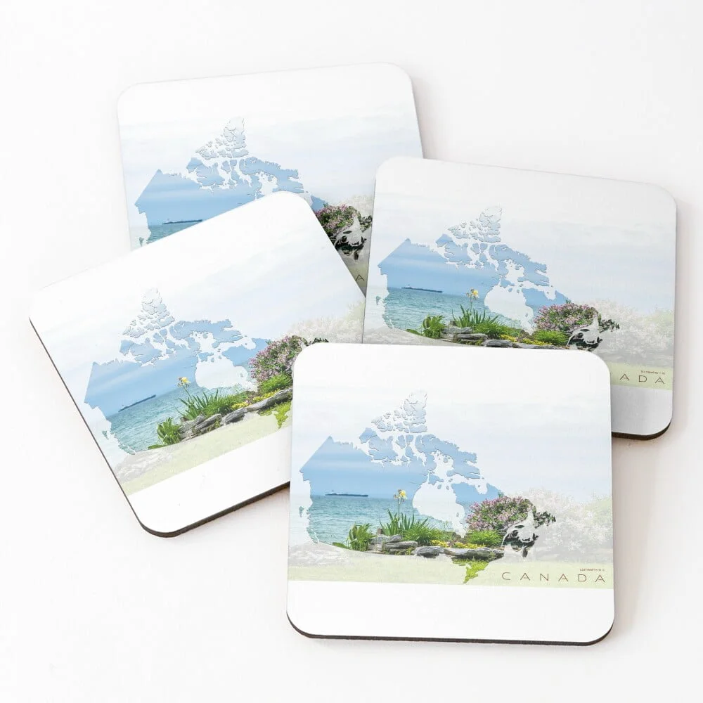 Life In Canada - Laker. Set of coasters.