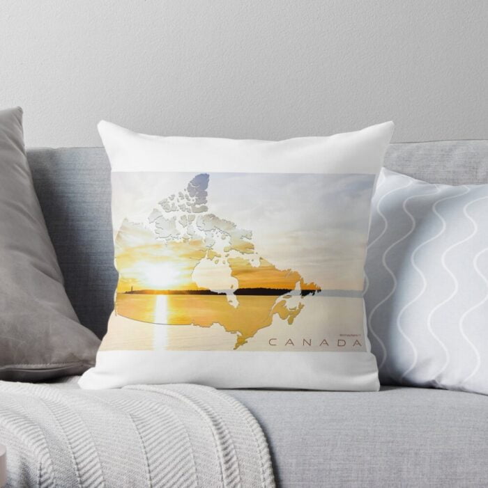 Life In Canada - Lighthouse Throw Pillow