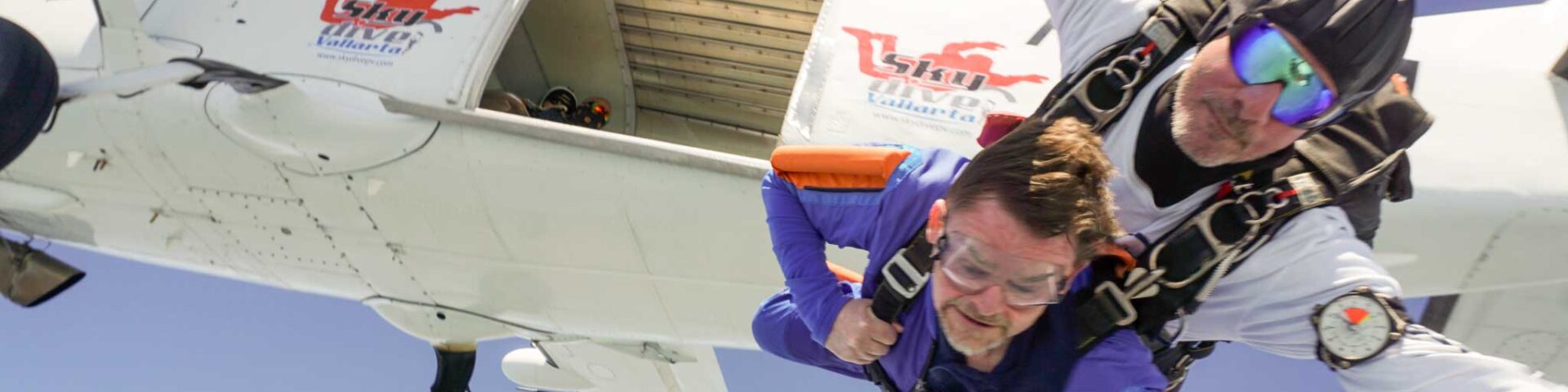 Carl Green skydiving at Skydive Burnaby, Wainfleet, Ontario.