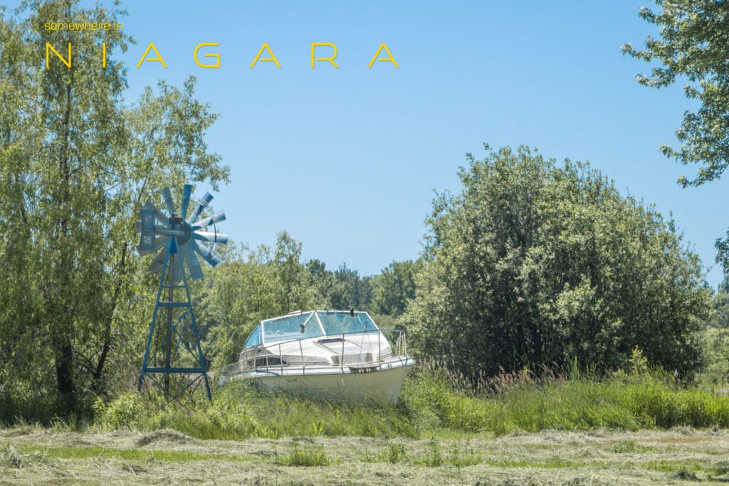 Boat on land