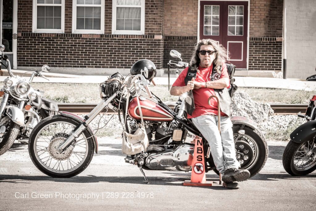 Jeff on his motorbike