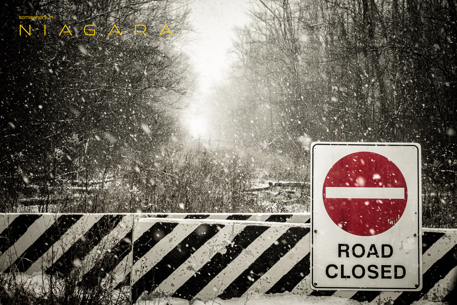 Road Closed. Somewhere I Niagara.