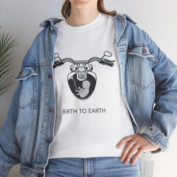 Birth To Earth - Unisex Heavy Cotton Tee - Image 5