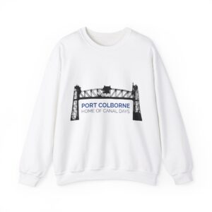 Port Colborne, Home of Canal Days - Unisex Heavy Blend™ Crewneck Sweatshirt - S, White