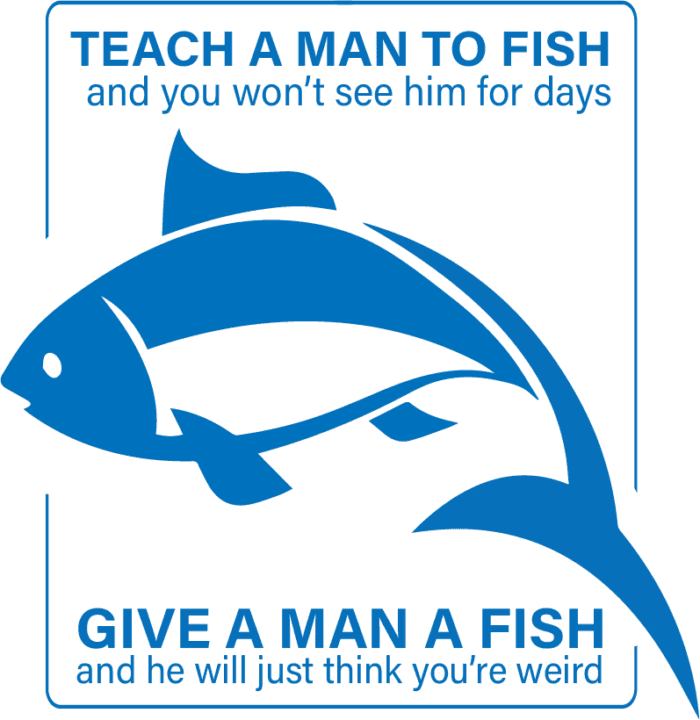 Teach a man to fish