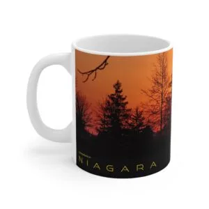 Somewhere In Niagara Sunrise Ceramic Coffee Mug - Perfect for Nature Lovers and Gift Giving