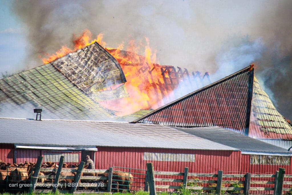 Wainfleet barn fire
