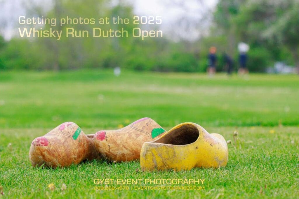 Clogs at the Whisky Run Dutch Open golf tournament