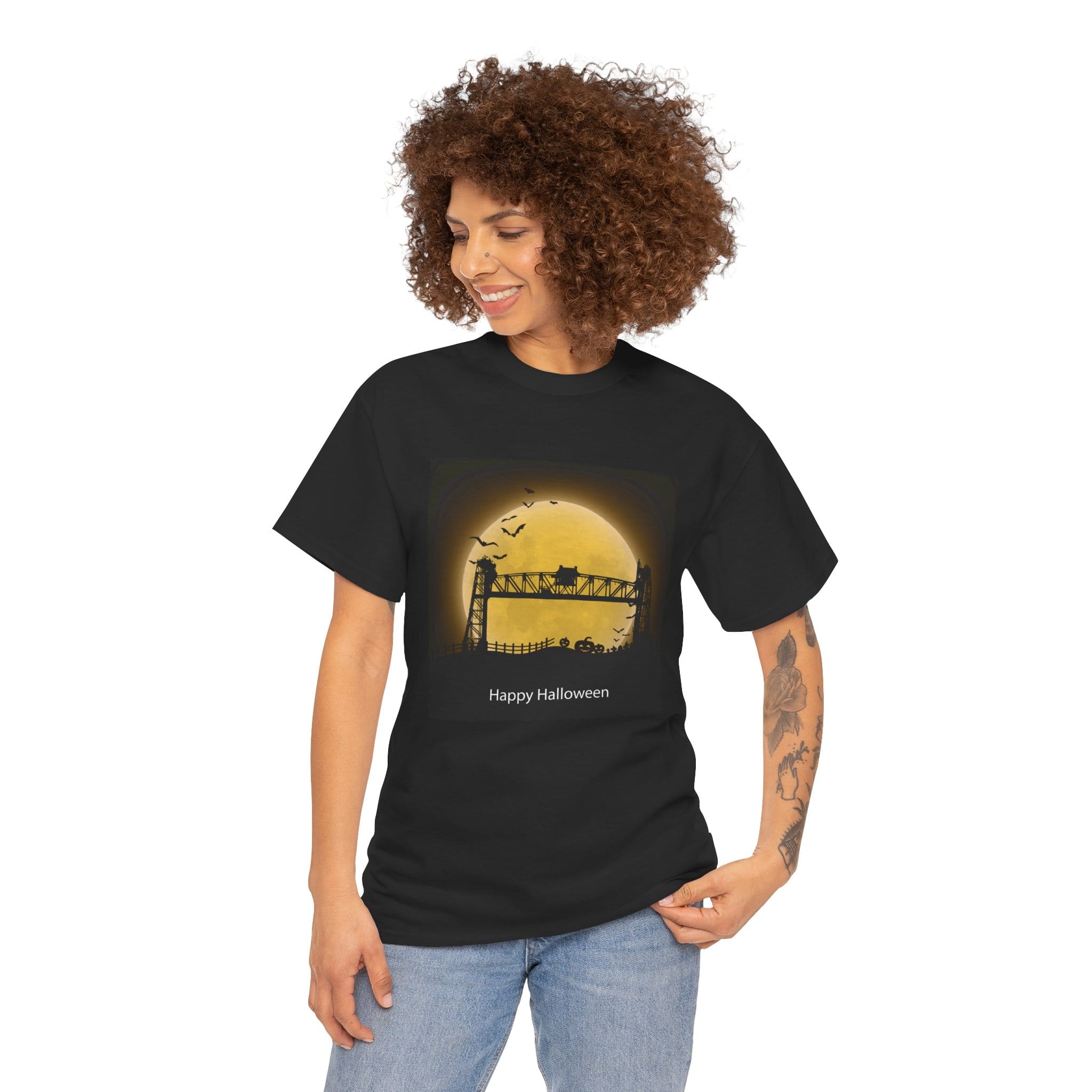 Bridge 21 Halloween Themed Unisex Heavy Cotton Tee - Image 3