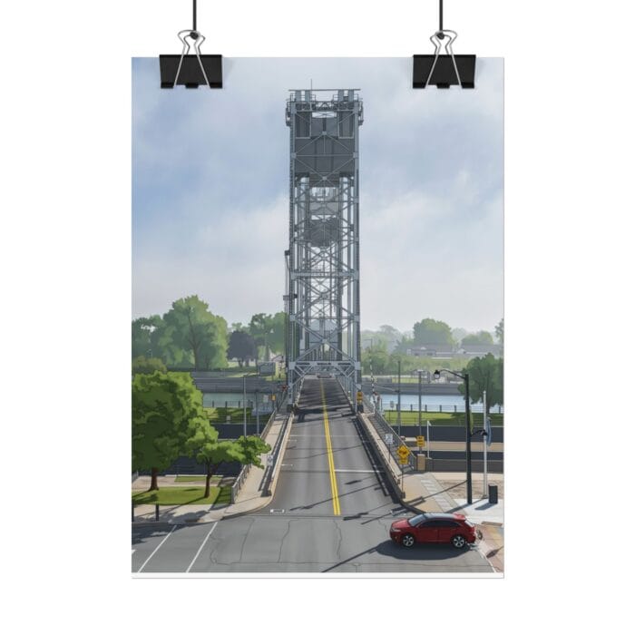Port Colborne clarence Street Bridge - graphic representation