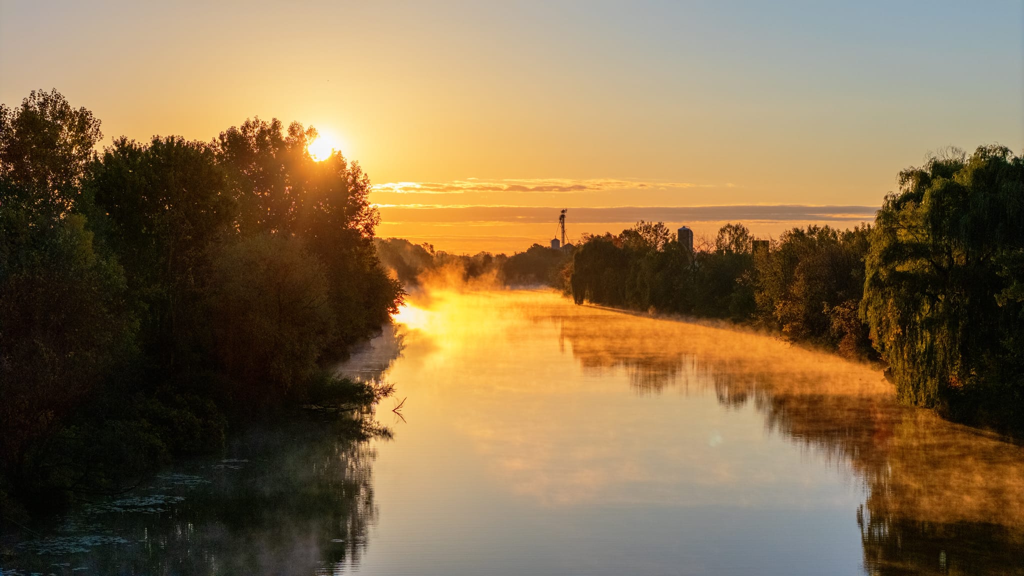 Wellandport Bridge at sunrise