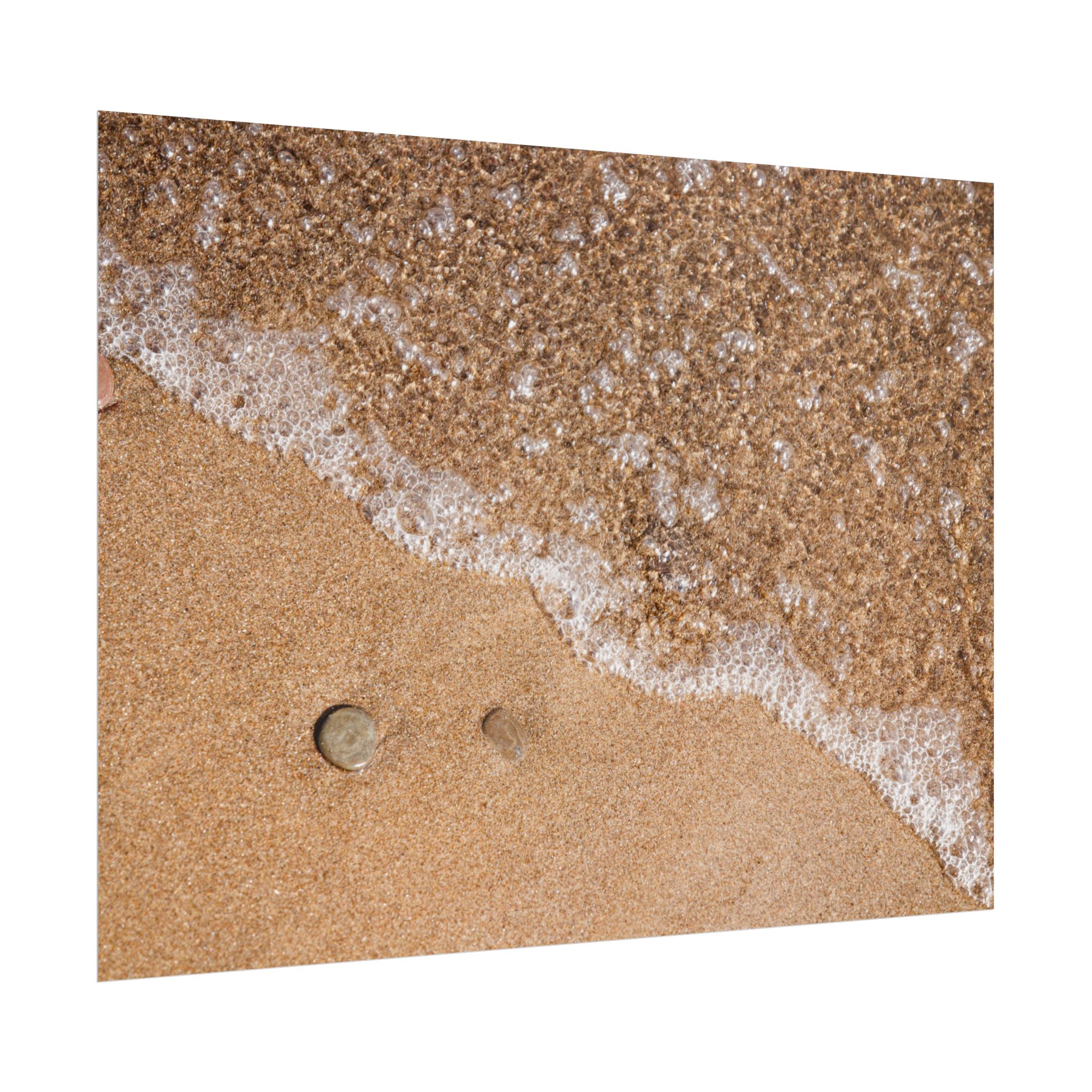 Beach Sand & Sea Foam Rolled Poster — Coastal Wall Art Print - Image 71