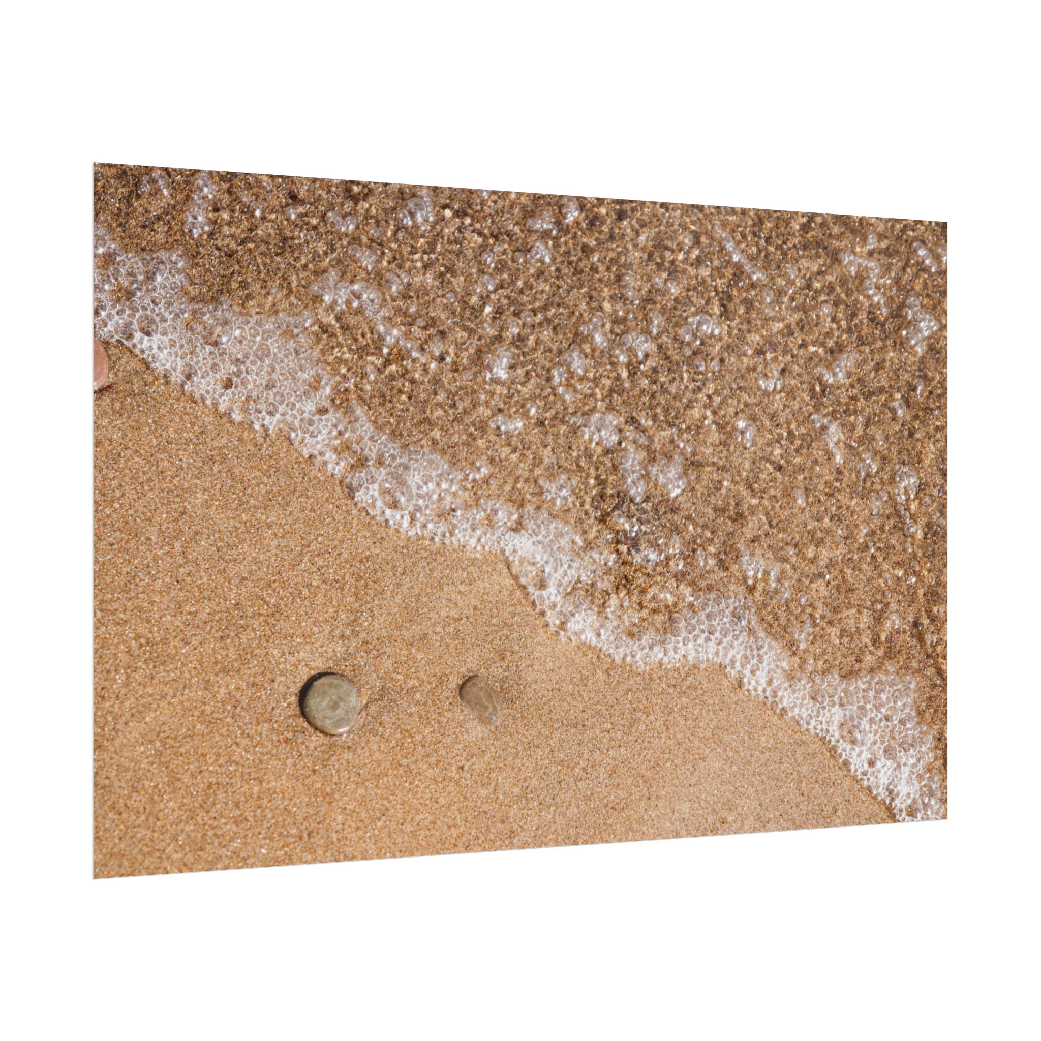 Beach Sand & Sea Foam Rolled Poster — Coastal Wall Art Print - Image 63