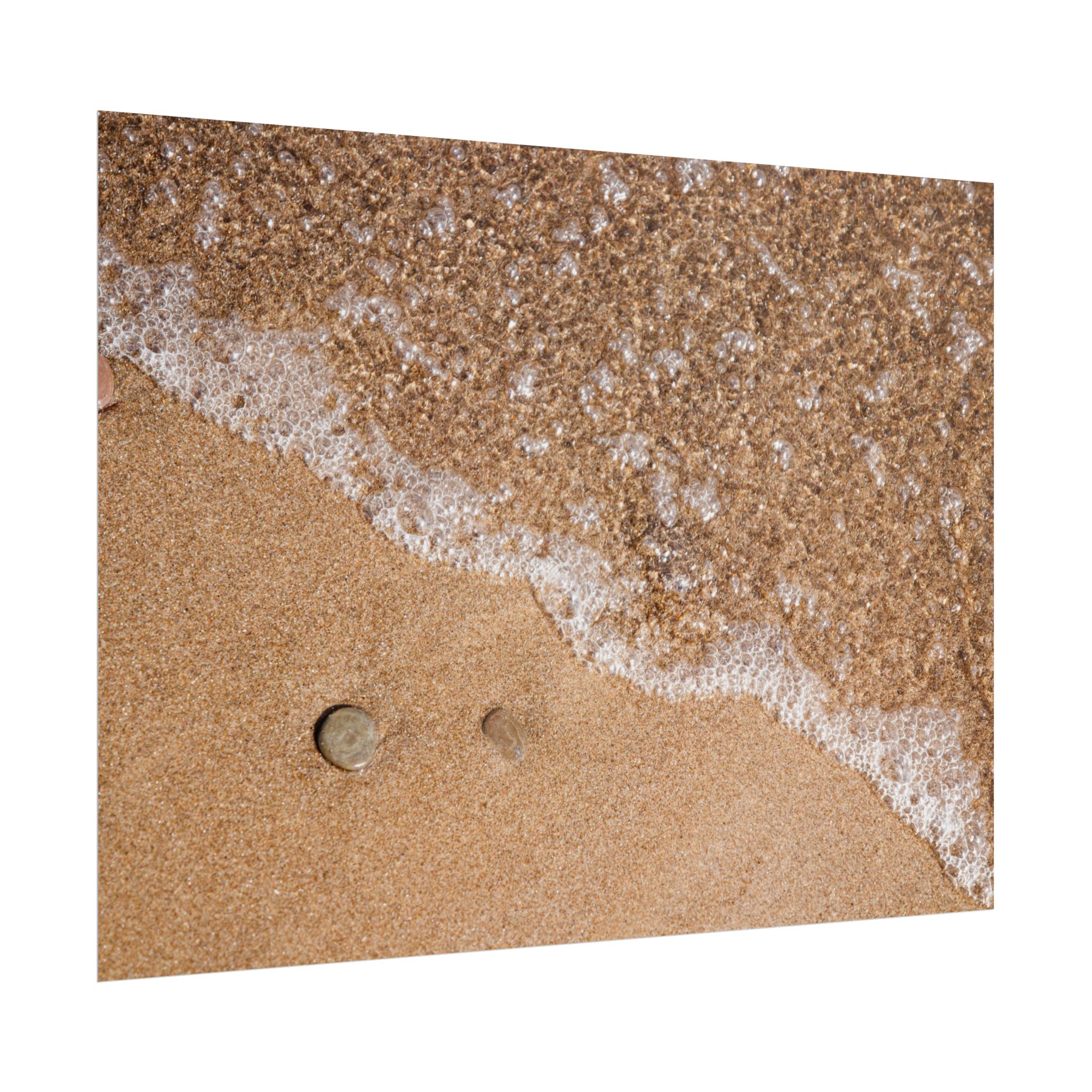 Beach Sand & Sea Foam Rolled Poster — Coastal Wall Art Print - Image 95