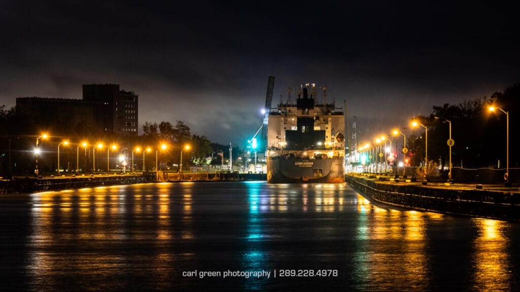 Algoma Guardin enters lock 8 of the Welland Canal at Port Colborne.